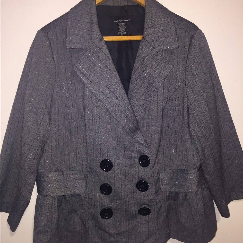 Great with black stripe blazer